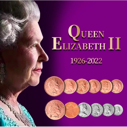 Набор памятных монет "Королева Англии"