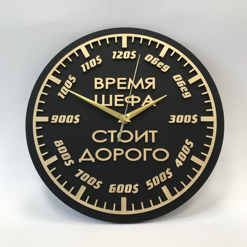 Часы офисные "Время-деньги"
