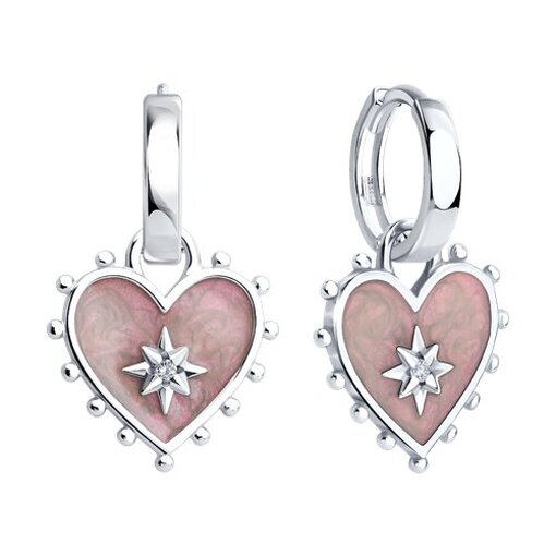 Серьги из серебра "Нежность"