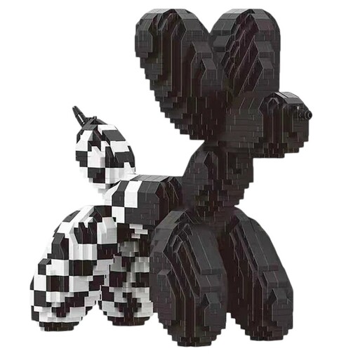 Конструктор 3D из миниблоков "Собачка"