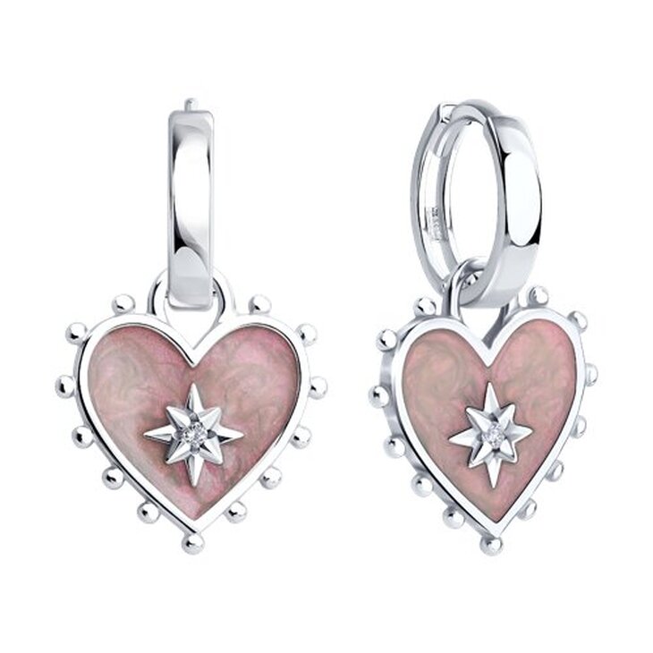Серьги из серебра "Нежность"