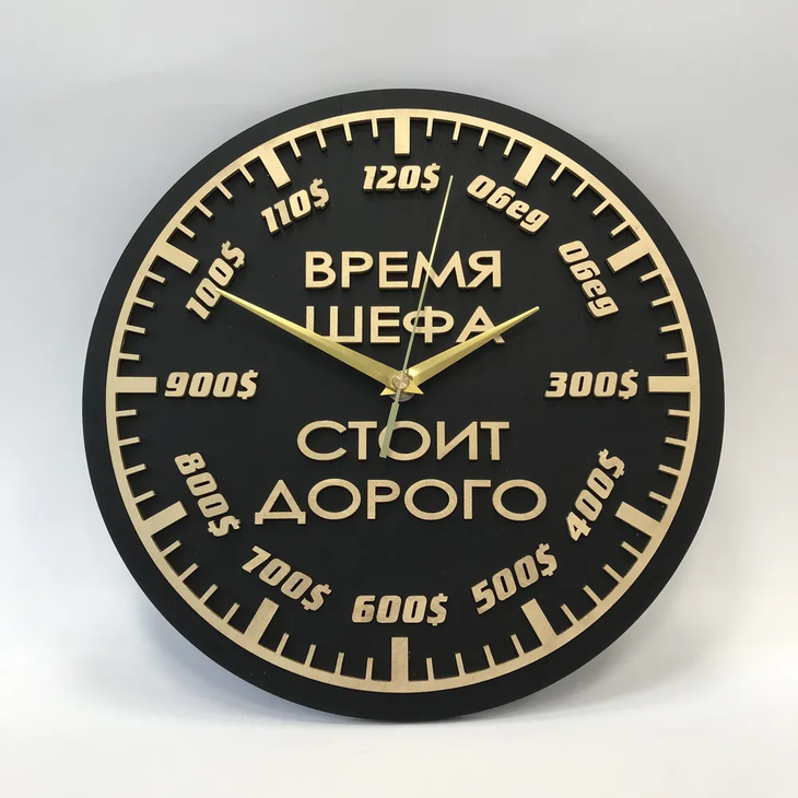 Часы офисные "Время-деньги"