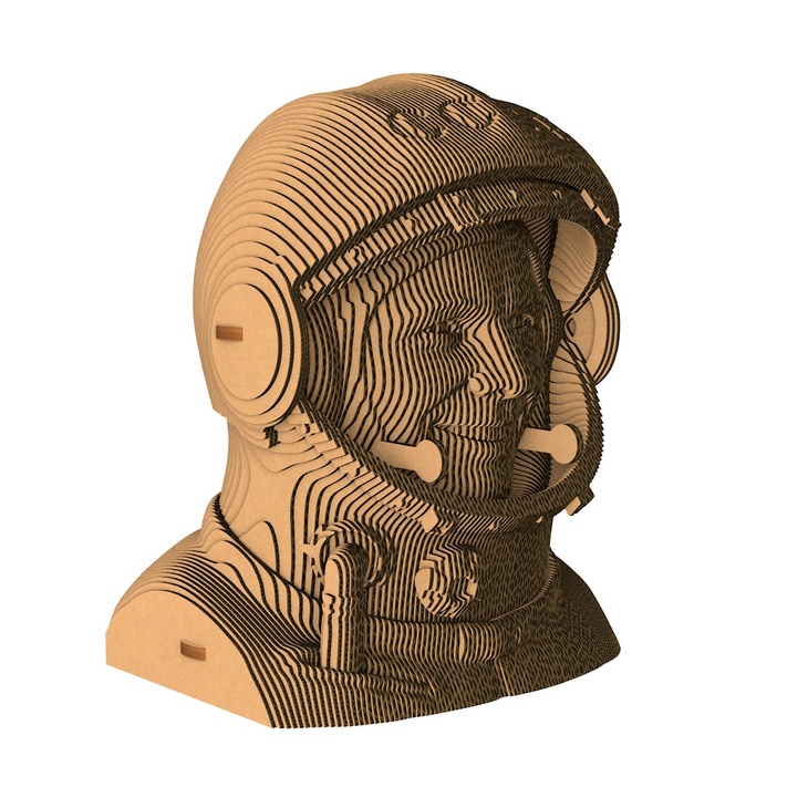 3D пазл из картона "Юрий Гагарин"