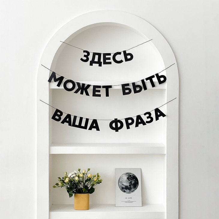 Гирлянда "Со своей фразой"